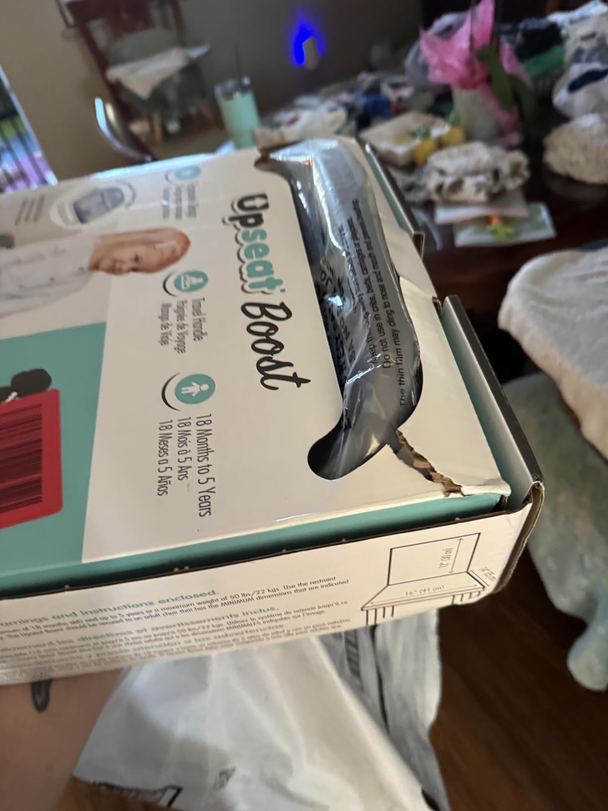 Upseat Boost - The Original Ergonomic Toddler Booster Seat for Dining Table, Developed with Physical Therapists to Encourage Posture, Adjustable Height, Easy to Wipe Clean, and Travel-Friendly customer photo 1