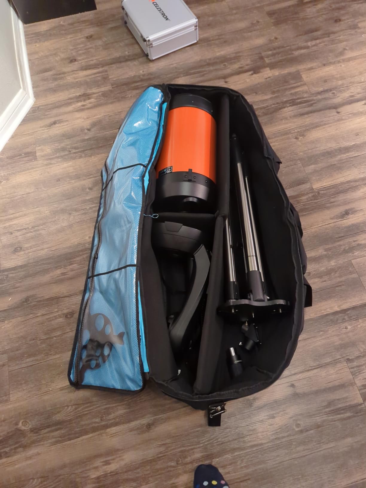 samdew Large Telescope Travel Case Bonus Accessory Bag & Dividers, Soft Bag customer photo 2