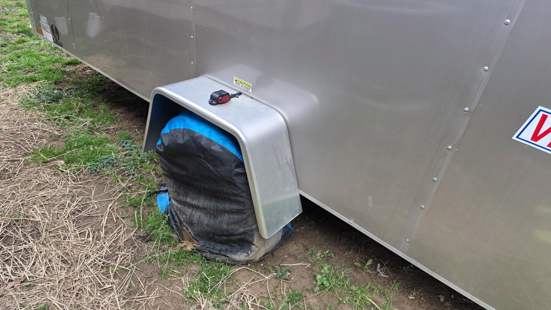 MORNYRAY Tire Covers 4 Pack,Waterproof Anti-UV Snow Sun Rain Tire Covers for RV,Truck, SUV, Trailer, Camper. customer photo 1