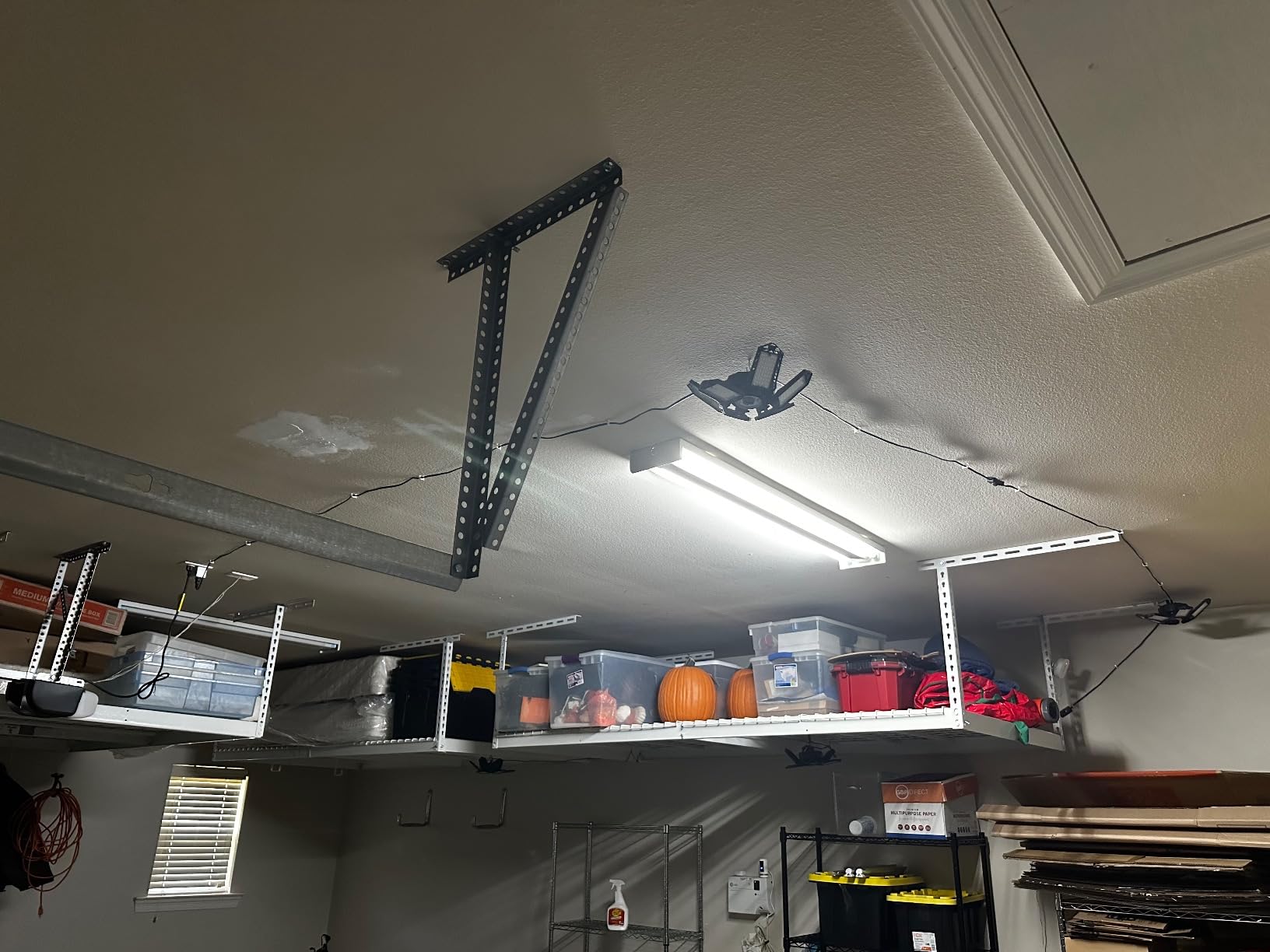 SEOBIOG 2 Pack Plug in Garage Light, 20000LM Shop Light Bay Lighting 6500K customer photo 1
