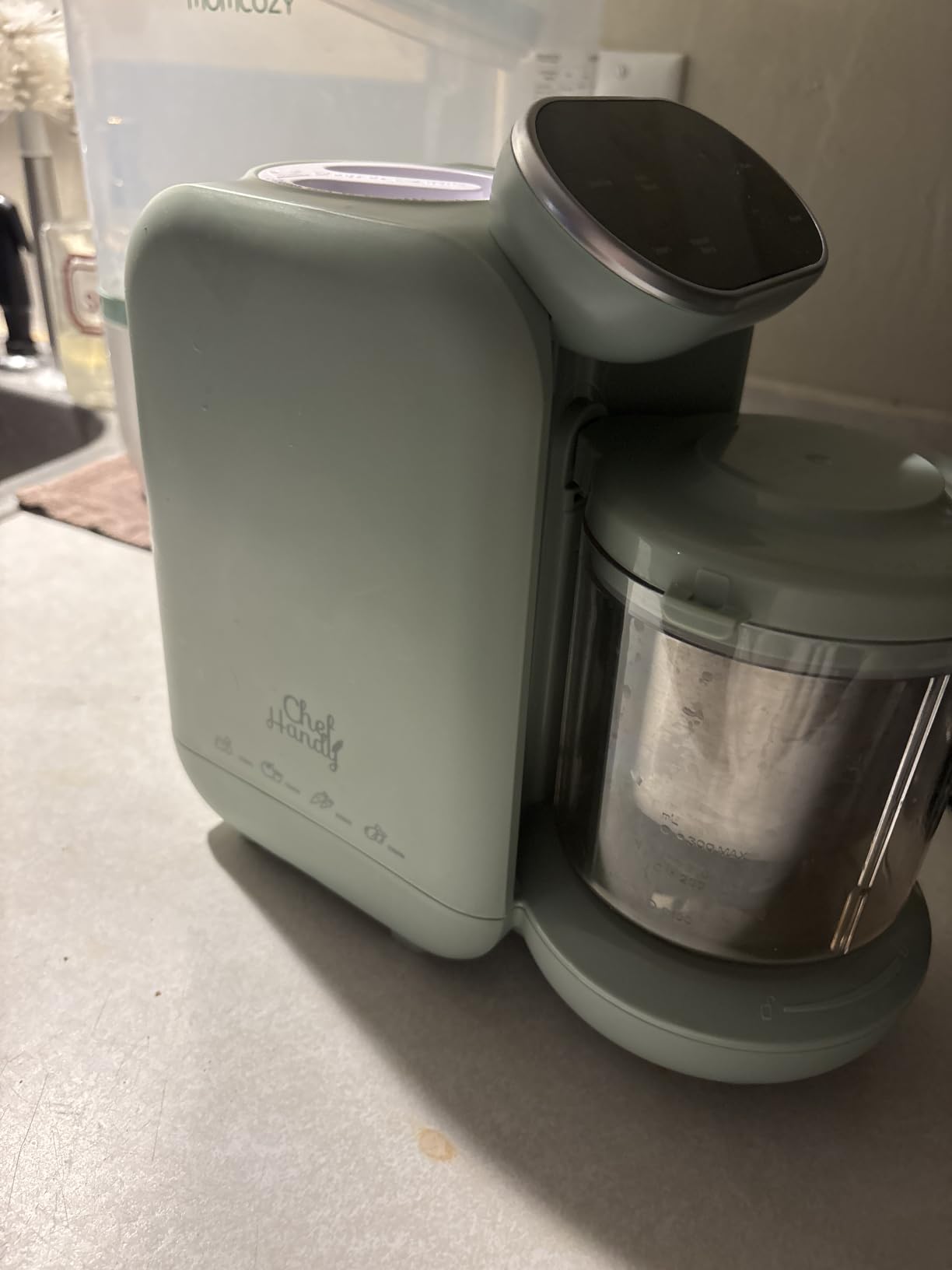 Chefhandy 5-in-1 Baby Food Maker with Stainless Steel Steam Basket, Green customer photo 2