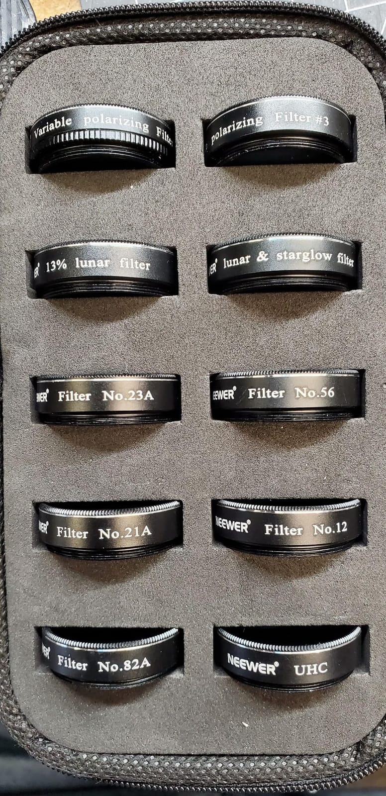 NEEWER 1.25' Telescope Eyepiece Filter Set (10 Pack), Including Planetary, Variable, UHC, Lunar & Starglow Filters for Moon Observation customer photo 2