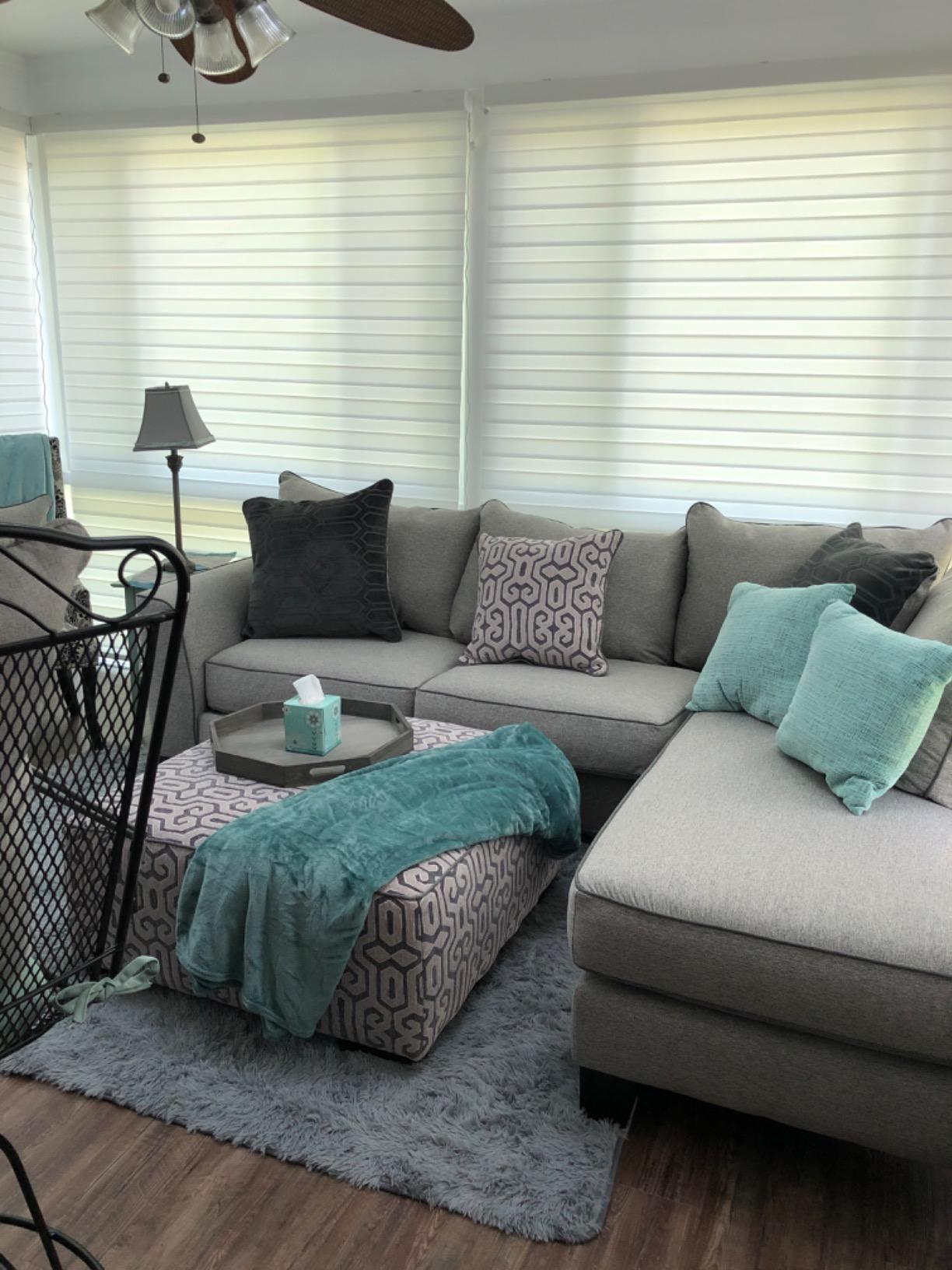 Yoolax Motorized Zebra Blinds with Remote, Room Darkening Smart Blinds customer photo 1