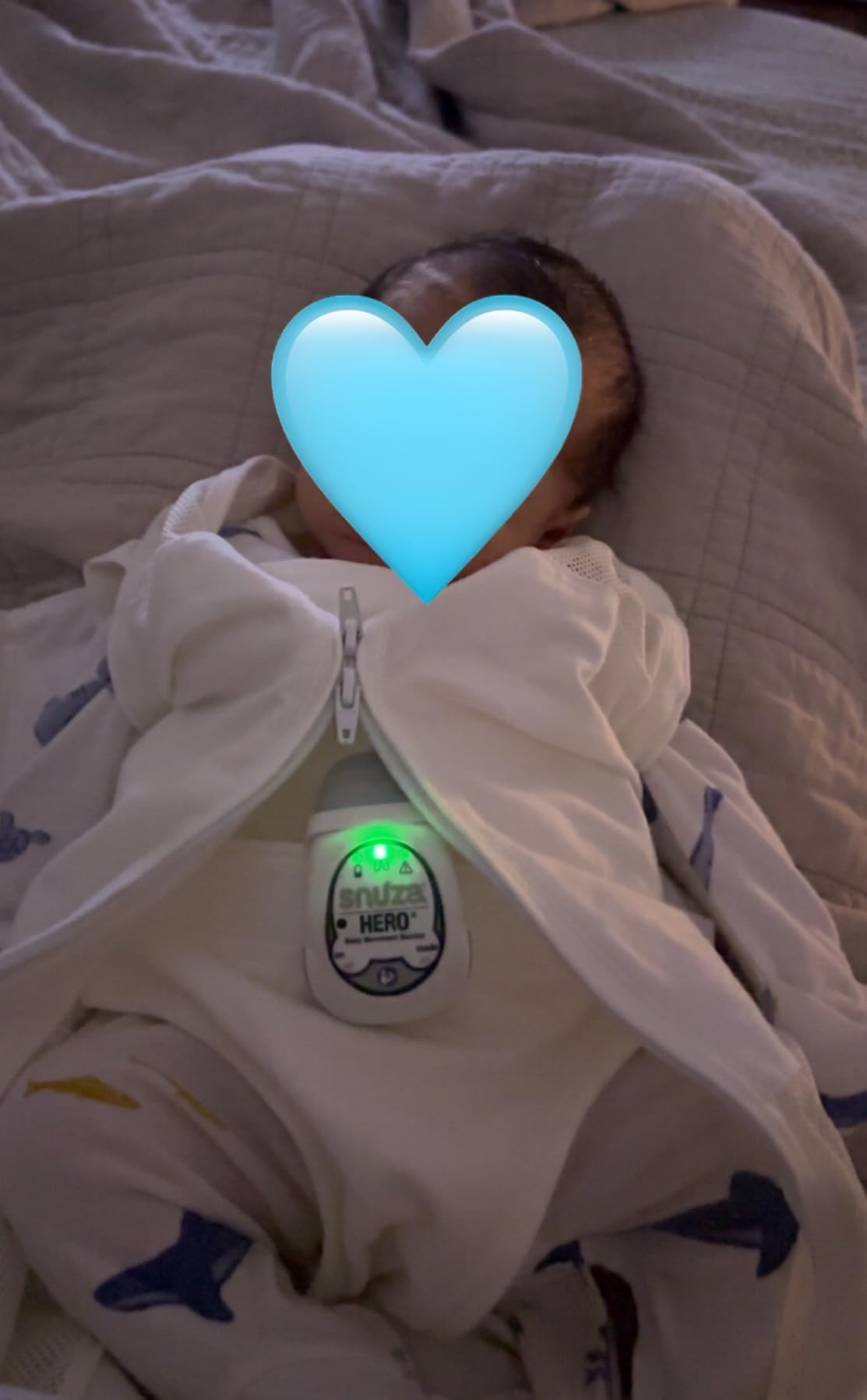 Snuza Hero Baby Movement Monitor with Patented Sensor Technology for Reliable Movement Monitoring and Alerts. No WiFi, Cords, or Sensor Pads, Portable and Easy to Set Up and Use. customer photo 1