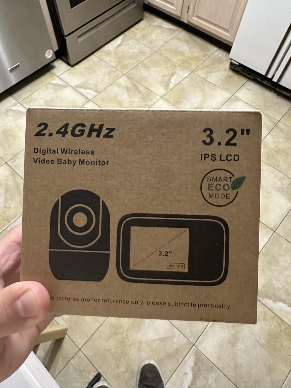 HelloBaby Baby Monitor with 2 Cameras and Audio, No WiFi, 3.2