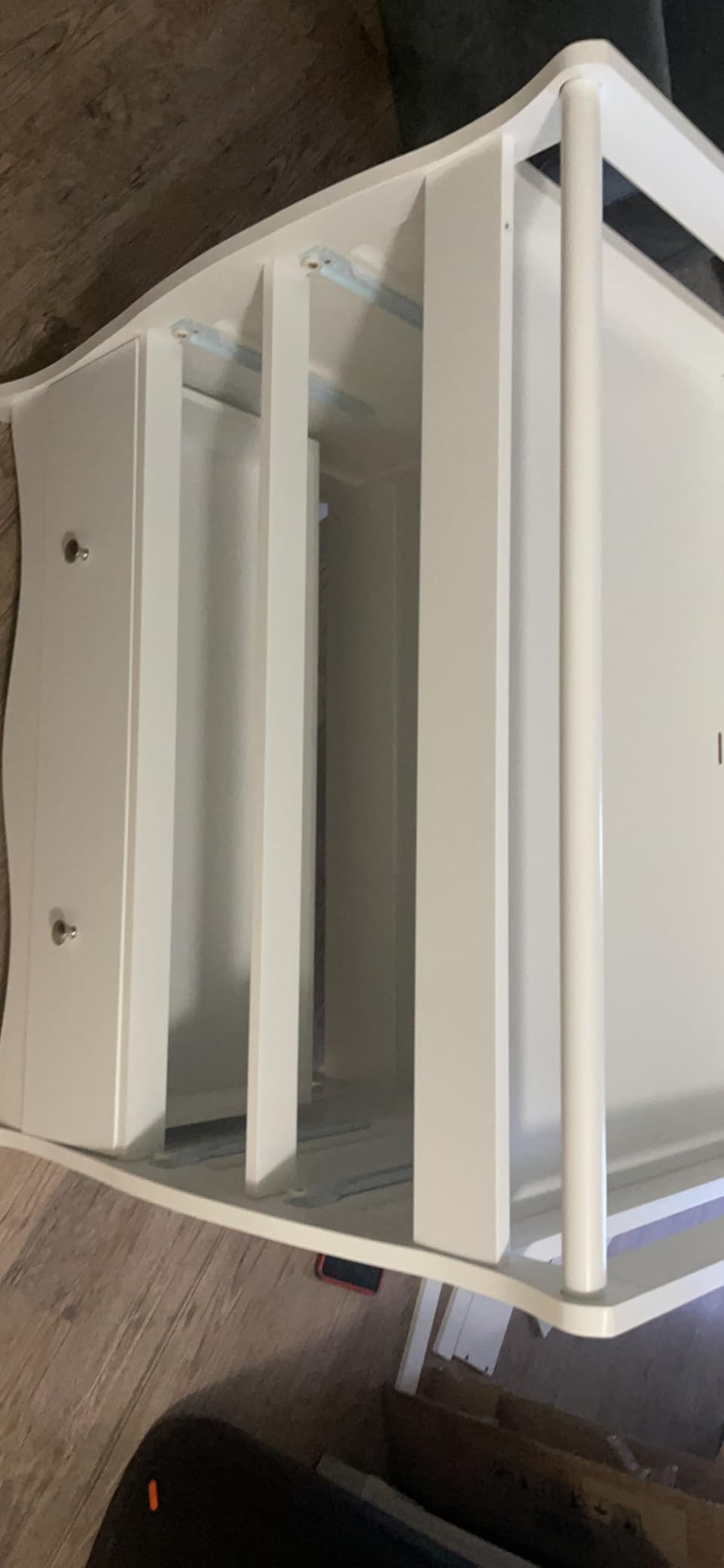 Karl home Changing Table Dresser Baby Diaper Changing Station, White customer photo 2
