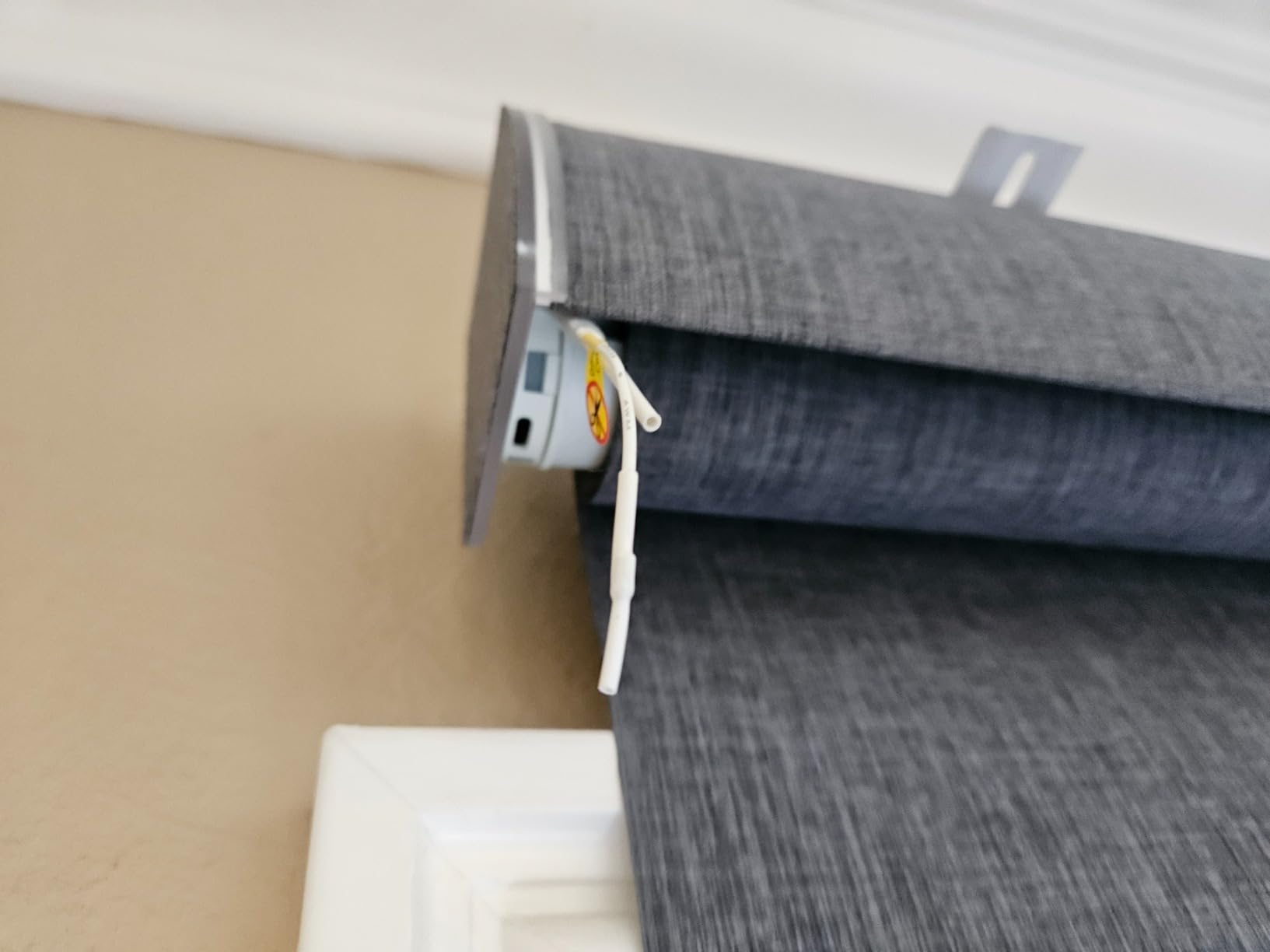 Graywind Motorized Blackout Roller Shades Work with Alexa Google customer photo 2