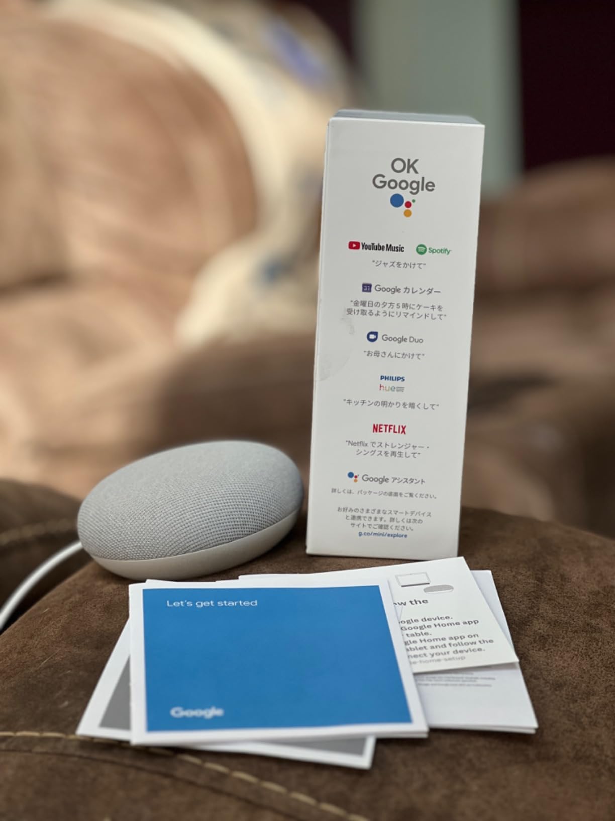 Google Nest Mini 2nd Gen - Bluetooth Speaker with English and Muliti Language Compatibility for Use Anywhere (Light Gray) customer photo 1
