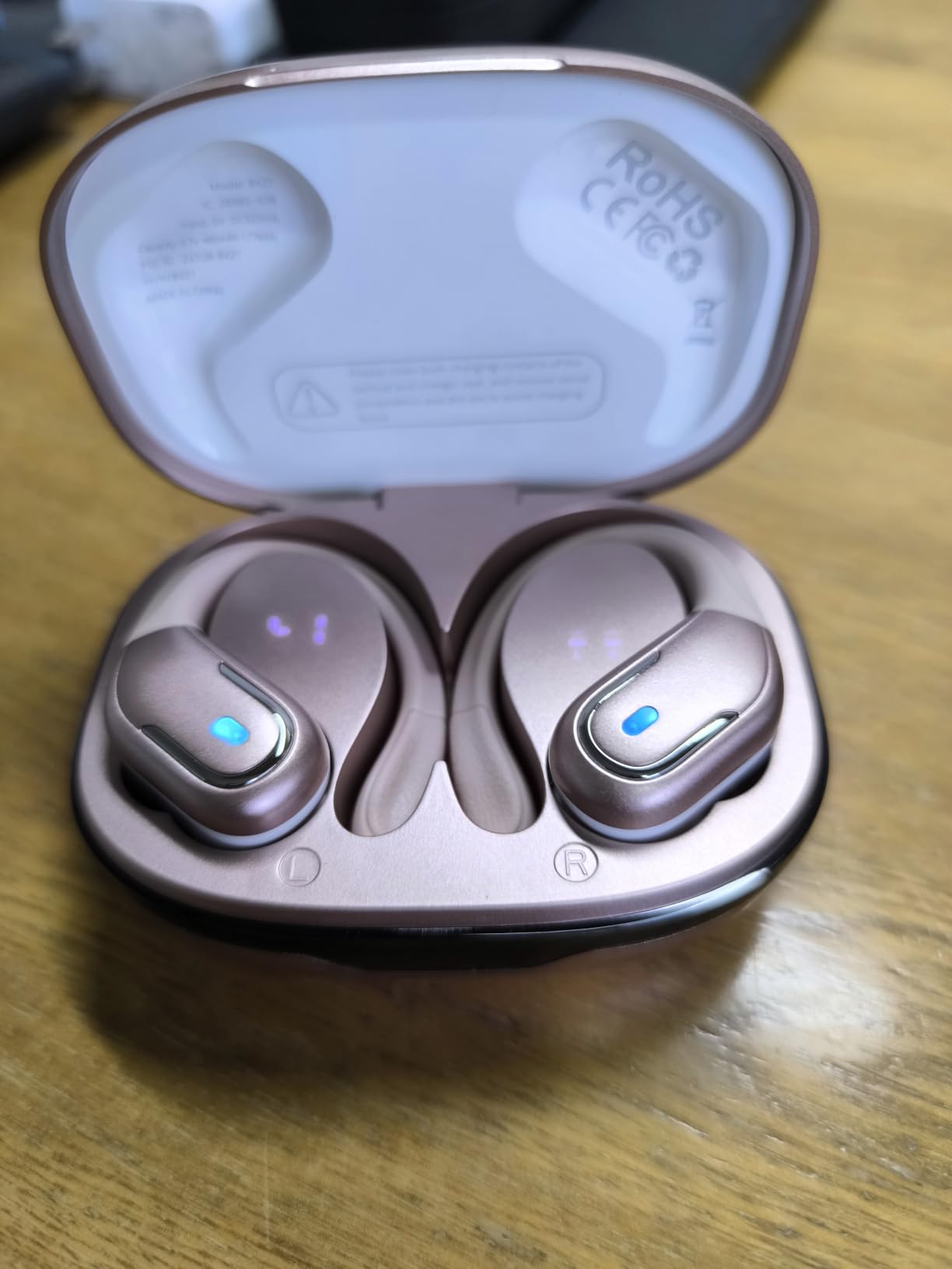 Wireless Earbud, 75Hrs Bluetooth 5.4 Headphones IP7 Waterproof for Sport, Running Wireless Earphones with ENC Noise Cancelling Mics, Deep Bass Over Ear bud with Earhooks for Android, iOS, Workout, Gym customer photo 1