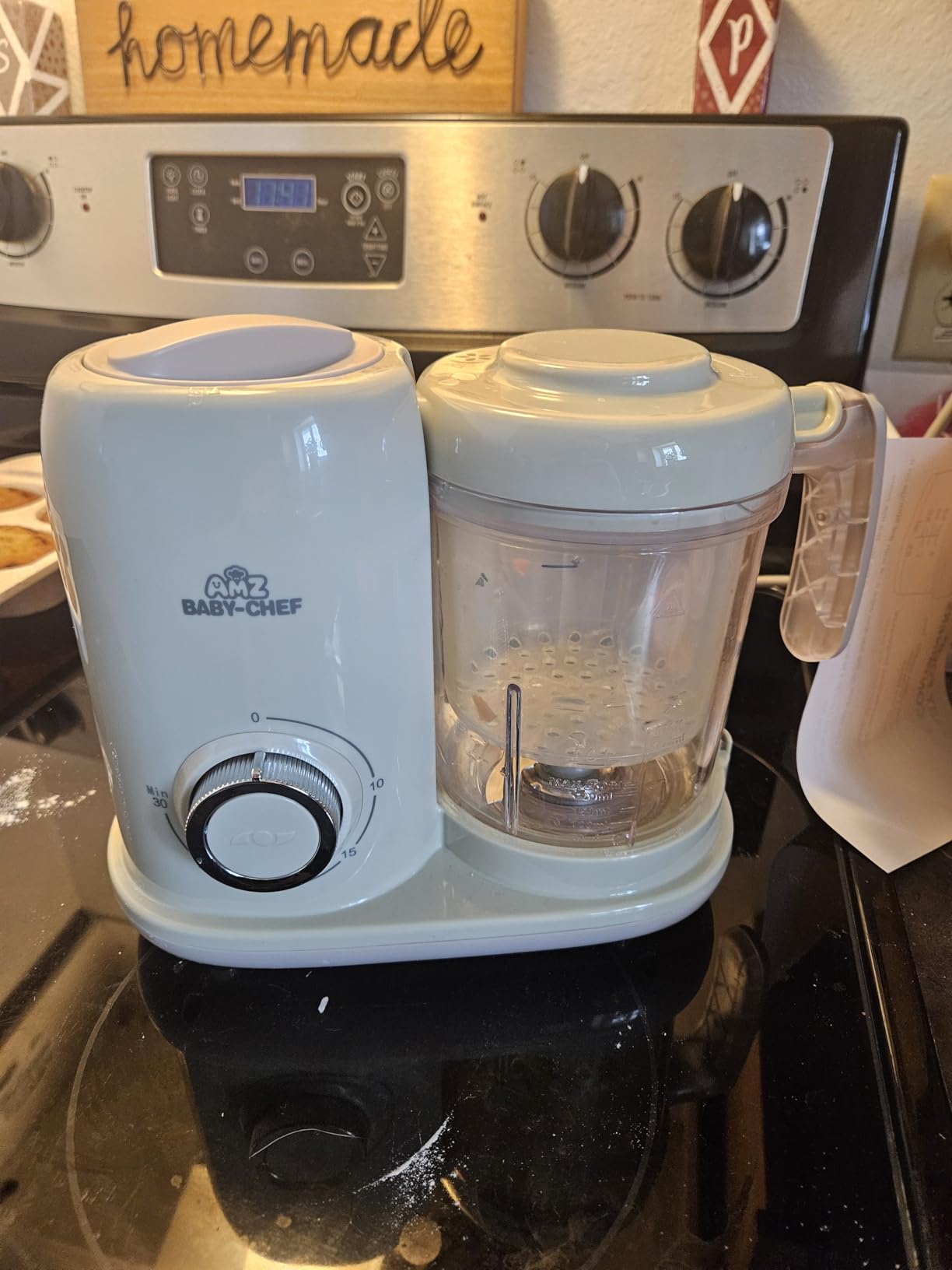 AMZBabyChef Baby Food Maker Blender: 4-in-1 Steamer and Puree Processor customer photo 1