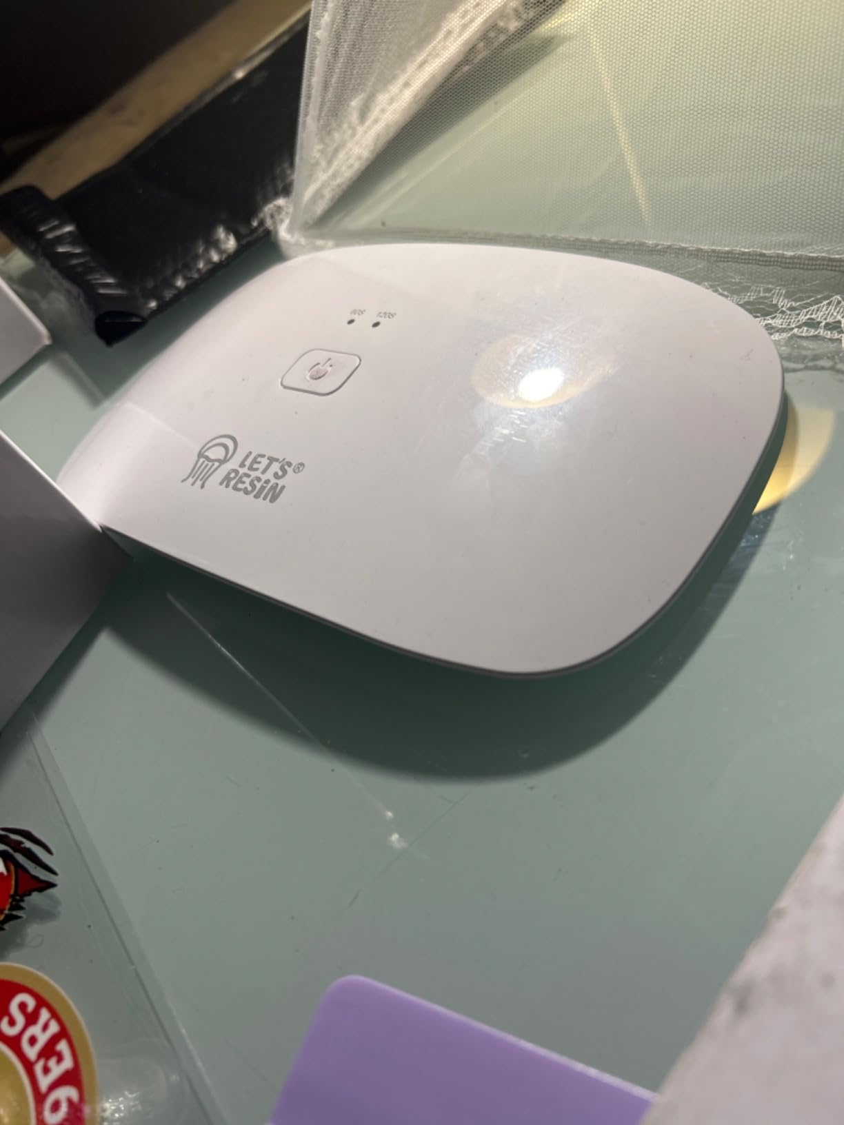 LET'S RESIN UV Resin Light, Portable Curing Lamp, White customer photo 2