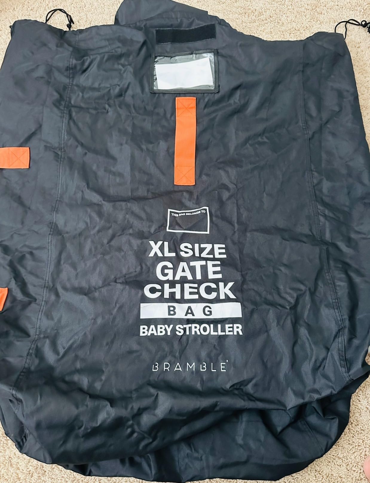 Bramble XL Double Stroller Travel Bag for Airplane 40 x 26 x 16 Inch Black customer photo 2