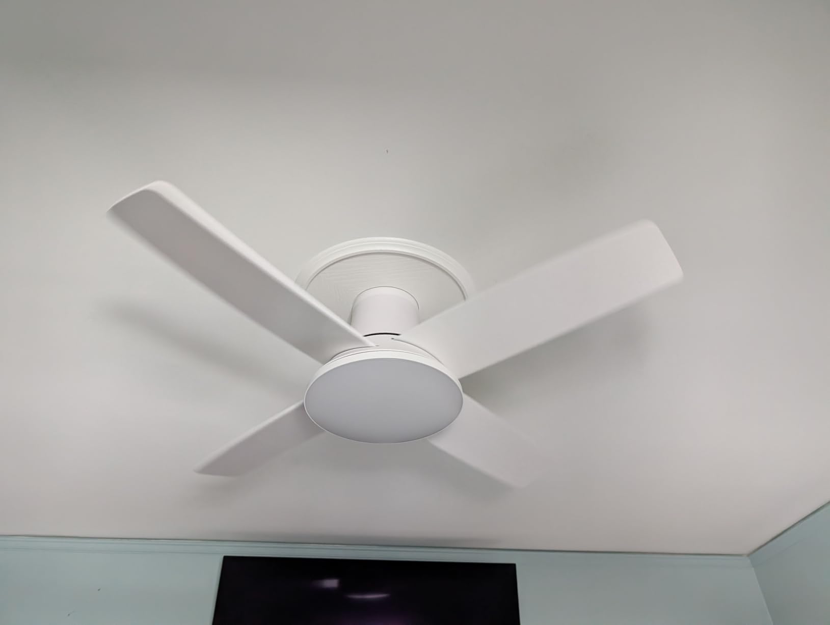 DREO Ceiling Fans with Lights, 44'', RGBIC Flush Mount Smart Ceiling Fan customer photo 2