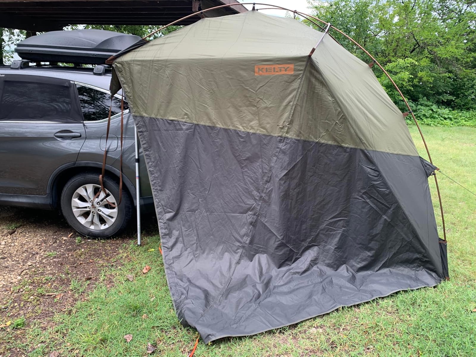 Kelty Highroads Overlanding Shelter - Universal Mount Car Camping Tent with Large Zippered Entry, Aluminum Frame, Adjustable Walls and Windows, UV Protection, Rainproof, Stuff Duffel Included, 2024 customer photo 2