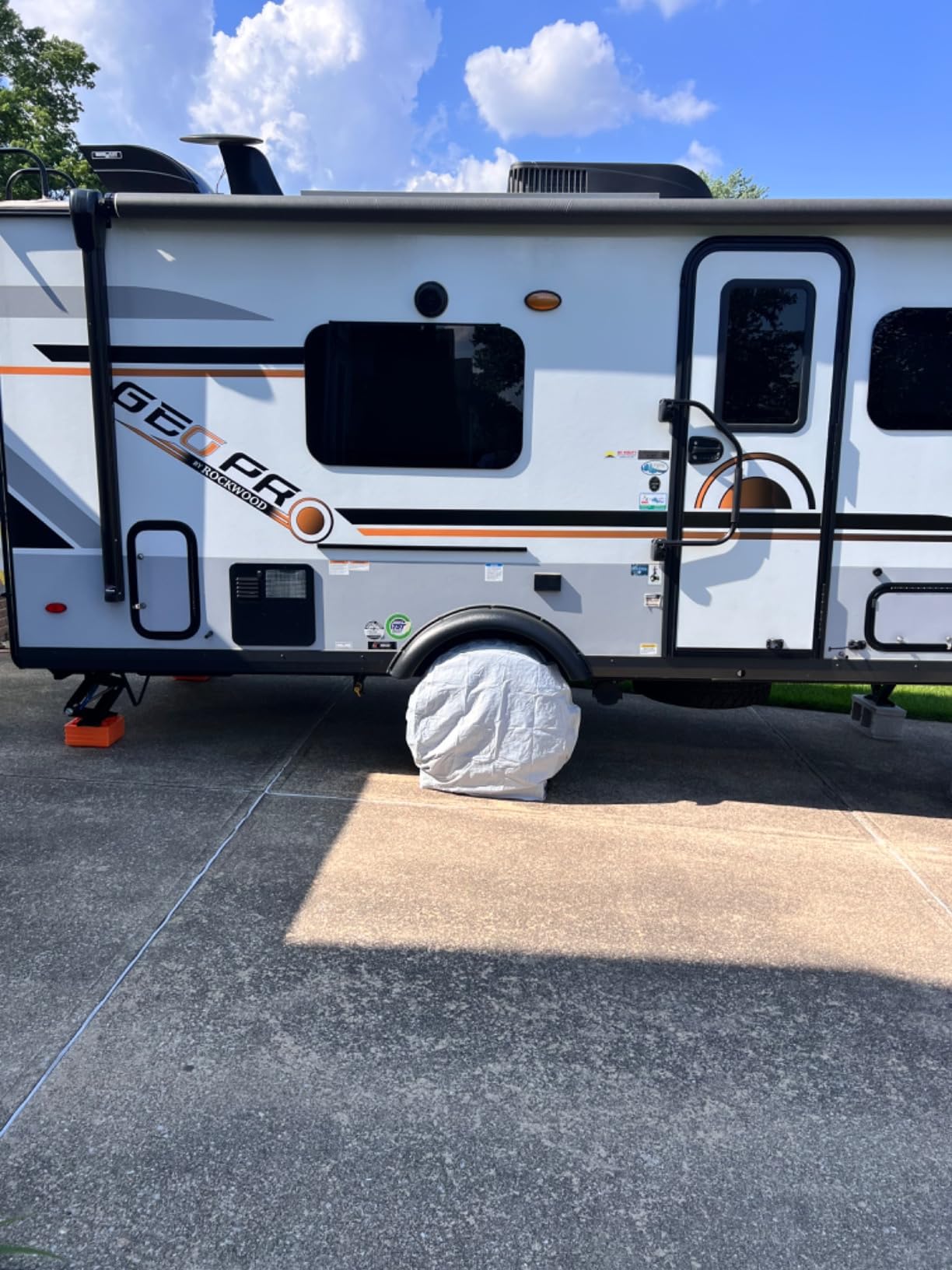 Rv Trailer Tire Covers 4 Pack,Wheel Covers for Tire Diameters 30-32 Inch customer photo 2