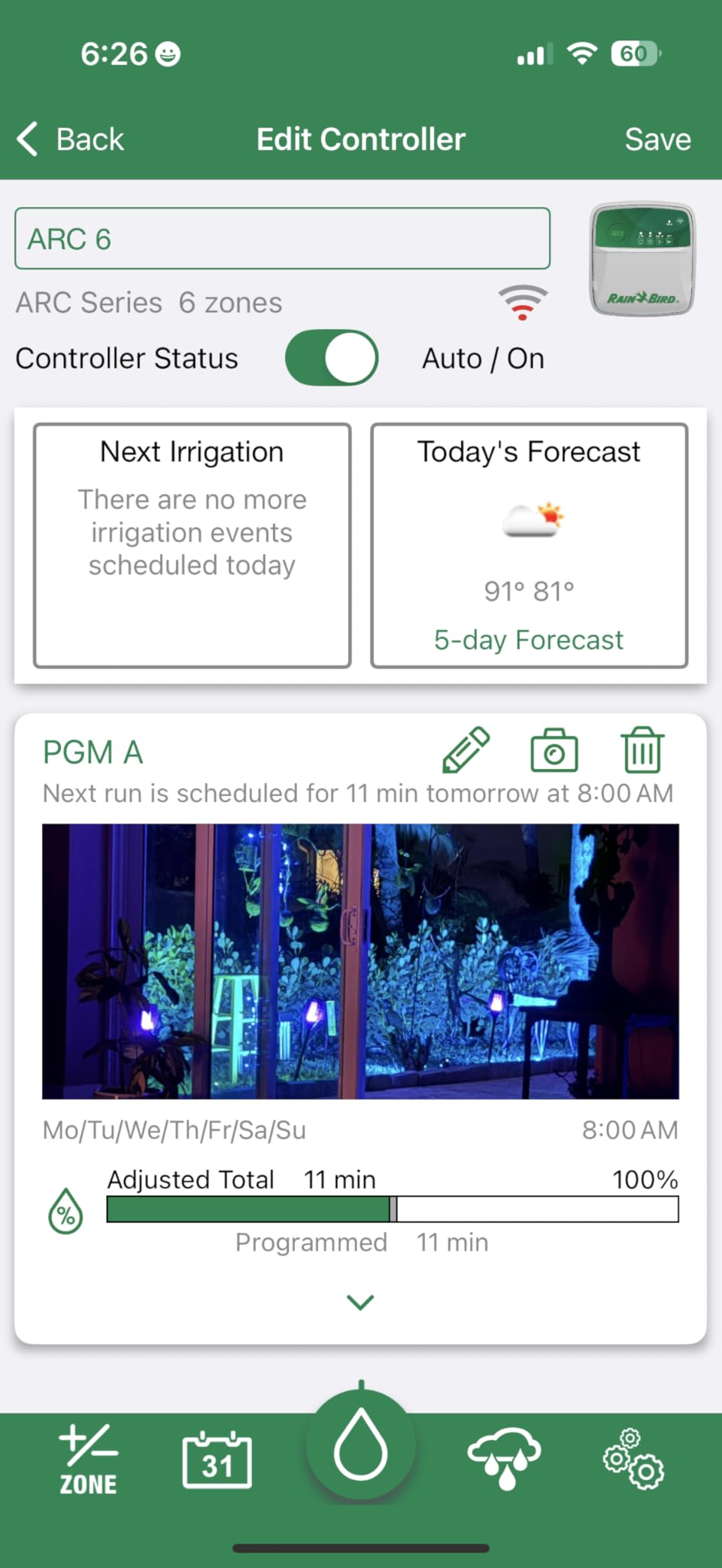 Rain Bird ARC6 Irrigation Controller, Smart WiFi, Indoor, 6-Station customer photo 1
