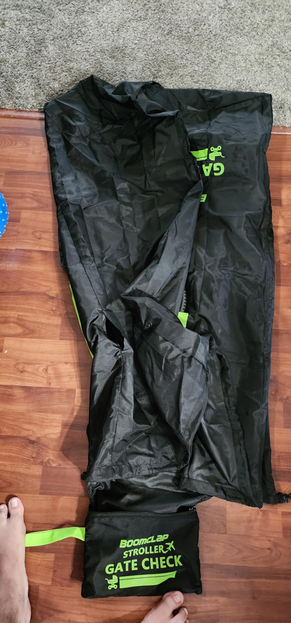 BOOMCLAP Durable stroller travel bag for airplane,stroller bag carseat cover for Double/Single/Jogging Strollers,Waterproof stroller gate check bag customer photo 2
