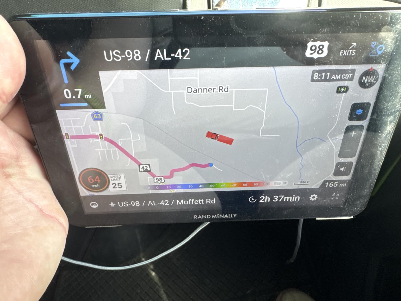 Rand McNally RANDTAB7 7-inch GPS Truck Navigator with Industry's Best Custom Trucking Routes, Rand Navigation 2.0 with 2025 Maps customer photo 1