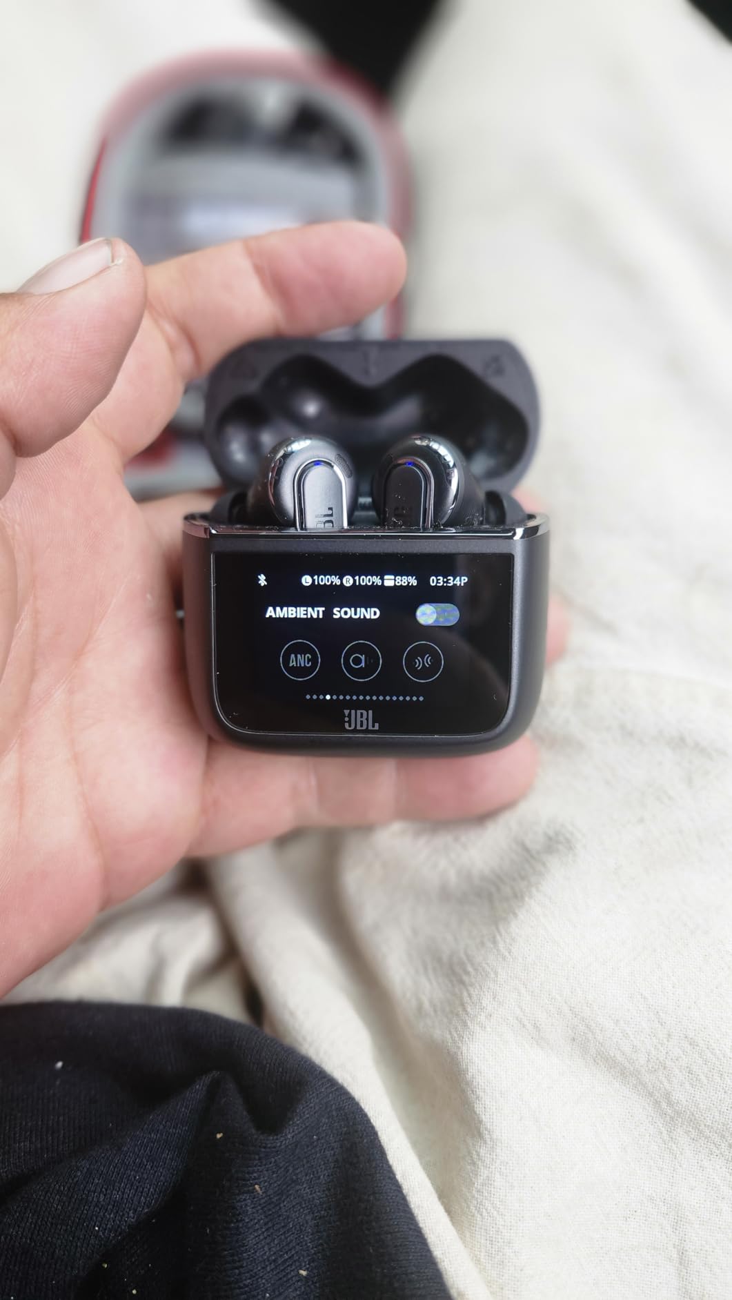 JBL Tour Pro 3 True Wireless Earbuds, Smart Noise Cancelling - Latte customer photo 2
