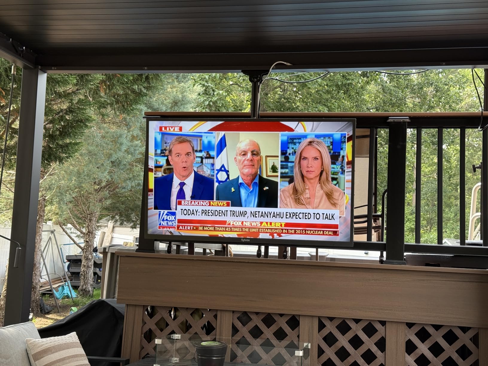 SYLVOX Outdoor TV, 65 inch 2000 nits Full Sun Outdoor TVs, Weatherproof TV customer photo 2