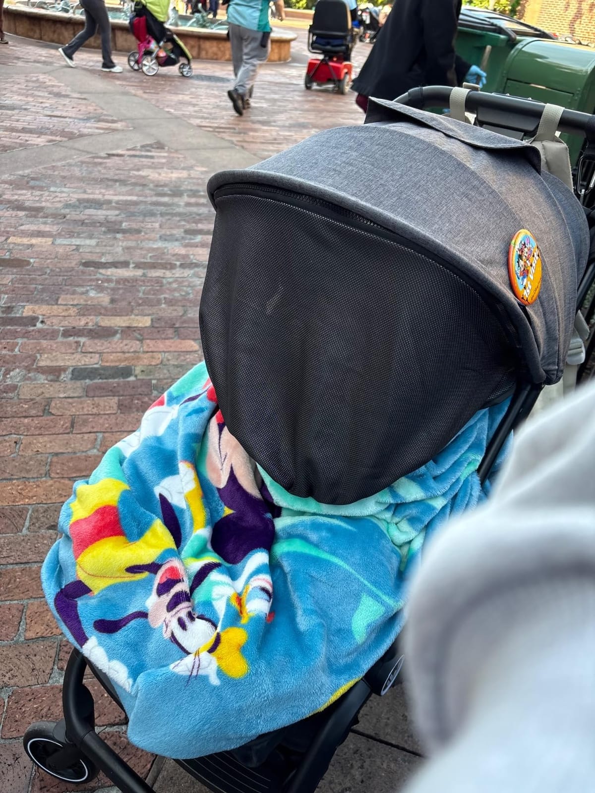 Rollingsurfer Lightweight Baby Stroller for Airplane, Compact Travel Pushchair with Retractable Foot Cover & Reclining Backrest, One Hand Fold Stroller for Toddlers 0-36 Months customer photo 1