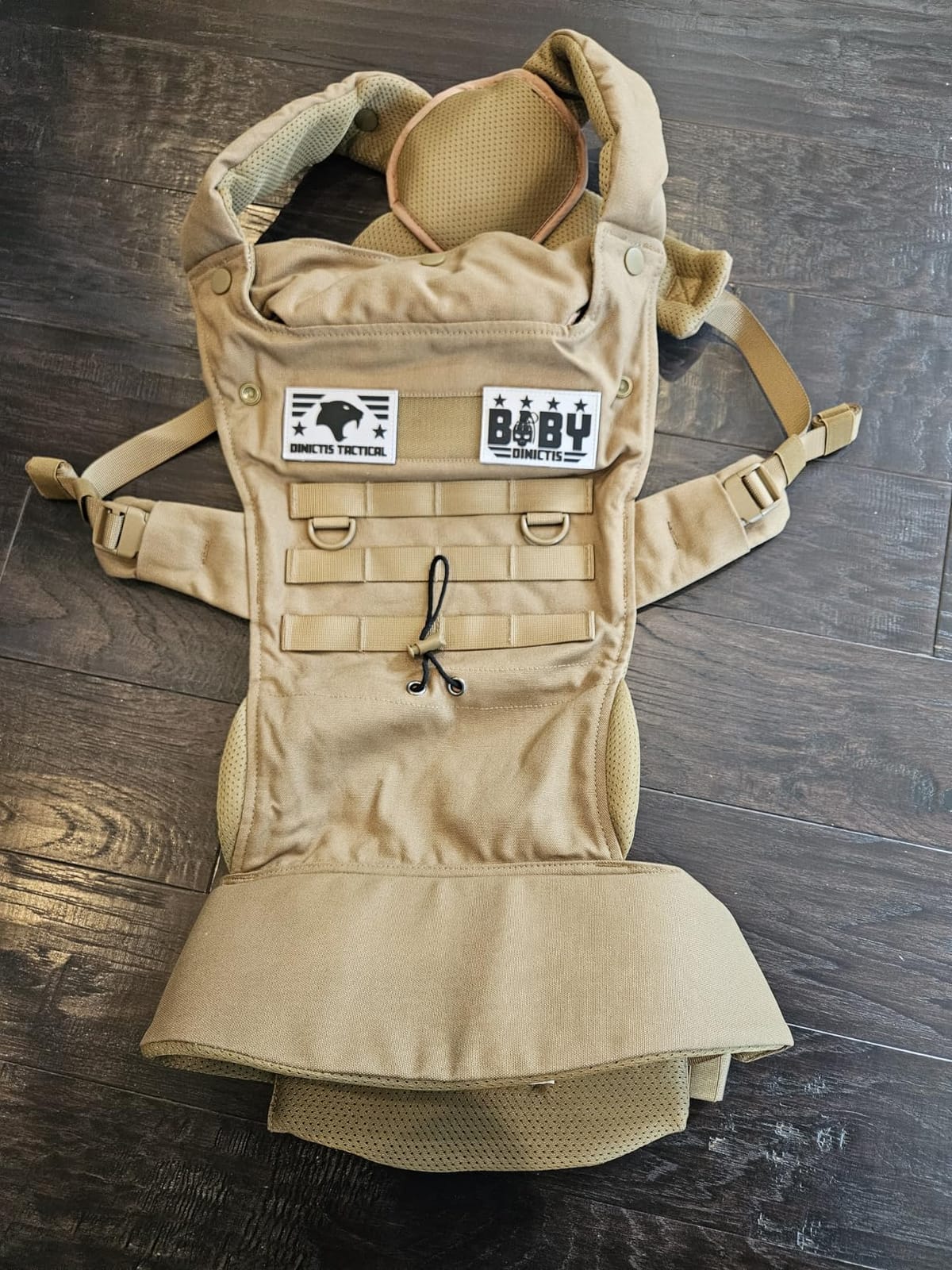 Ergonomic Lumbar Support Baby Carrier for Dad - Coyote Brown customer photo 2