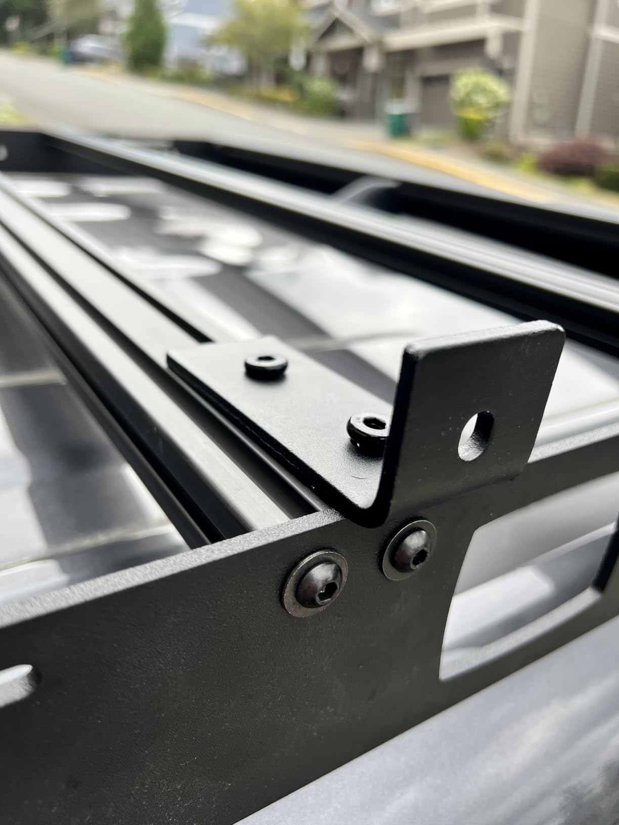 SanHima Vehicle Awning 4.6x6.6ft, SUV/Truck Roof Rack Pull Out Side Awning customer photo 2