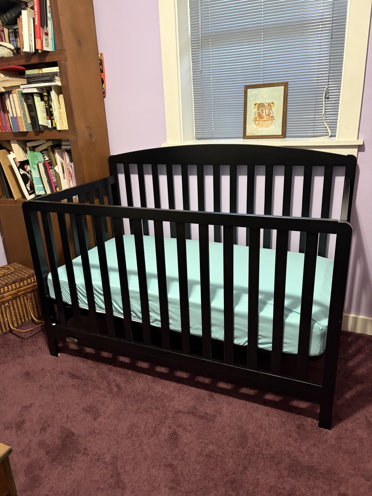 Portable Baby Playard& Playpen with Mattress, Travel Crib, Black customer photo 2
