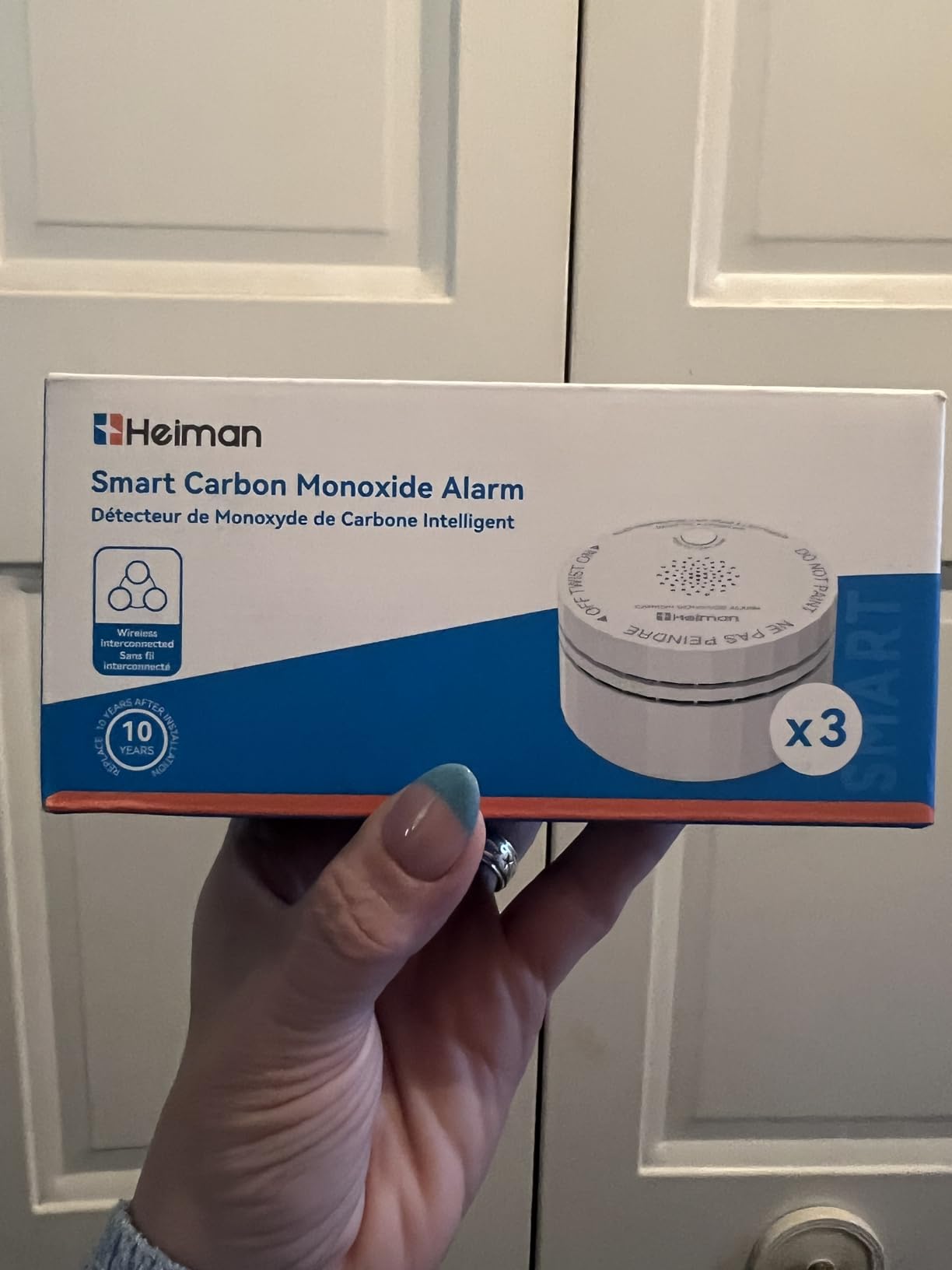 HEIMAN Carbon Monoxide Detectors, Interconnected, UL2034 5th Ed, C1-R,3Pack customer photo 1
