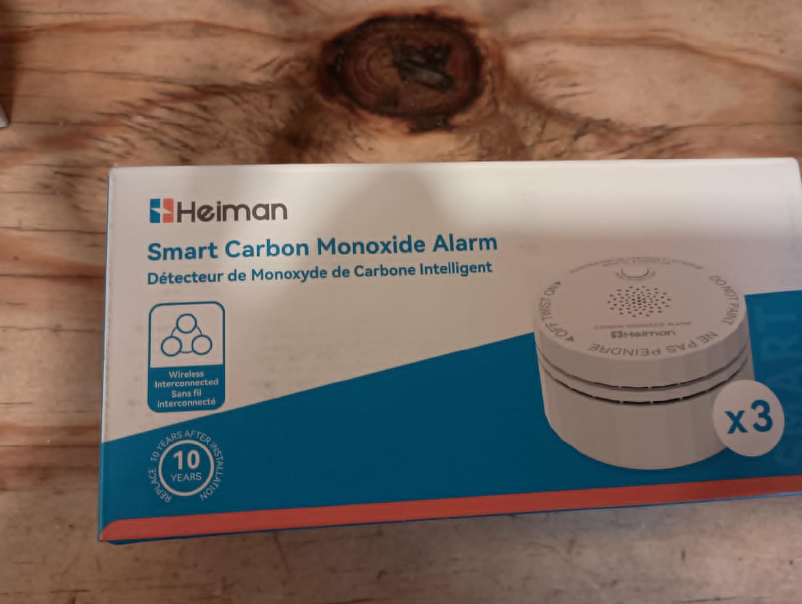 HEIMAN Carbon Monoxide Detectors, Interconnected, UL2034 5th Ed, C1-R,3Pack customer photo 2