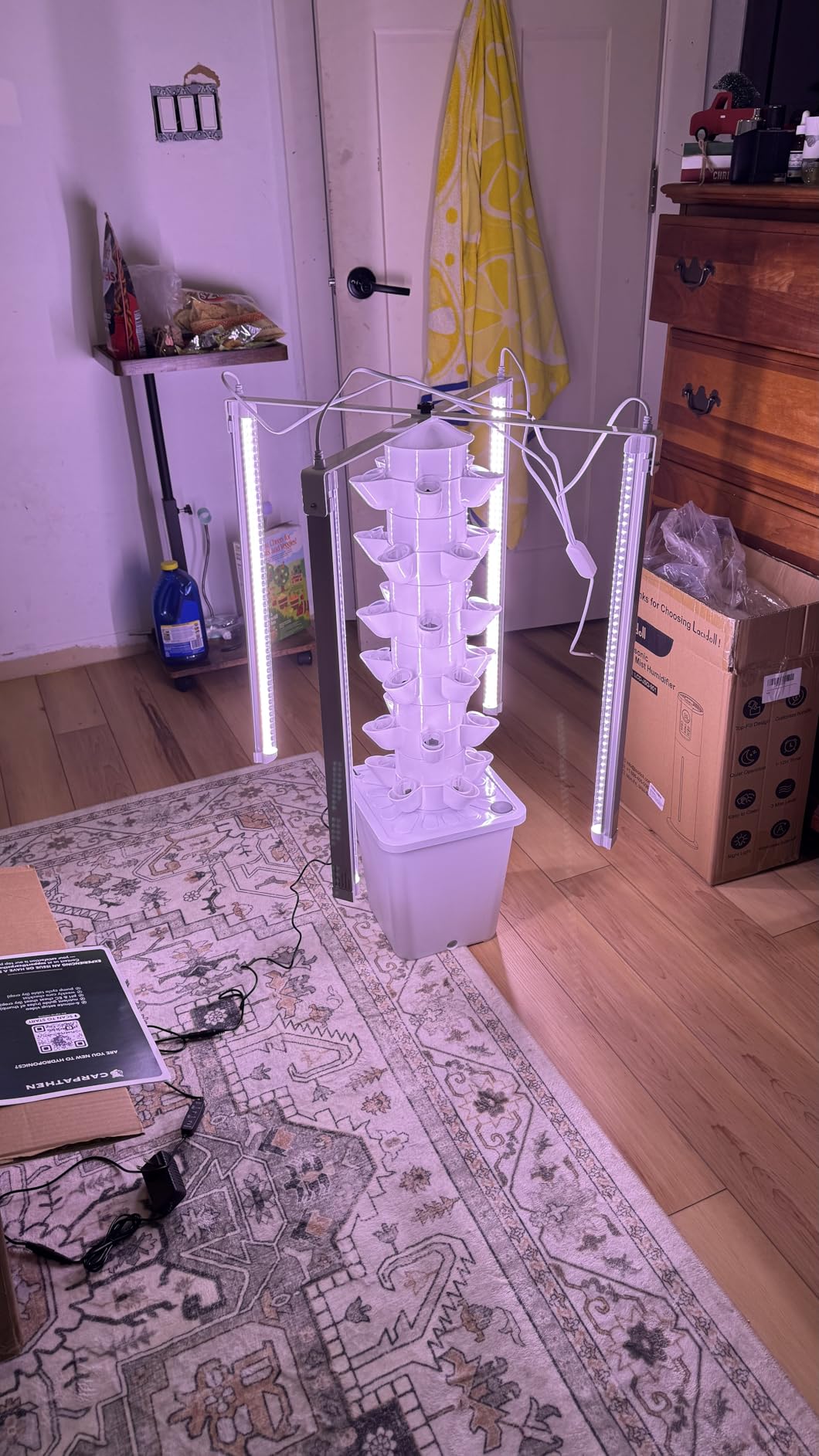 CARPATHEN Hydroponic Tower Growing System, Indoor Gardening for 30 Plants customer photo 1