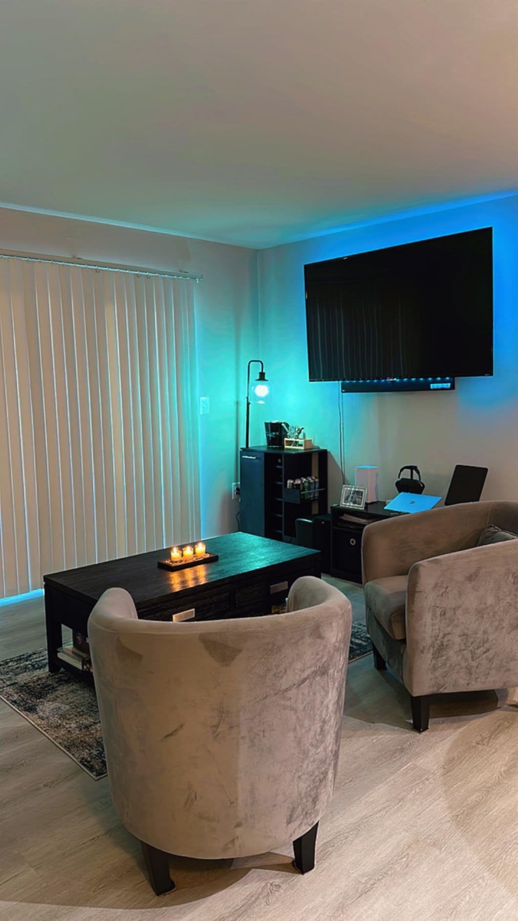 GIPOYENT TV LED Lights with Camera, 20.34FT RGB Backlights Sync to Screen for 65–100 Inch TVs, Smart App Control, Music Sync Color Changing LED Strip Lights for Gaming, Movies, Bedroom customer photo 1