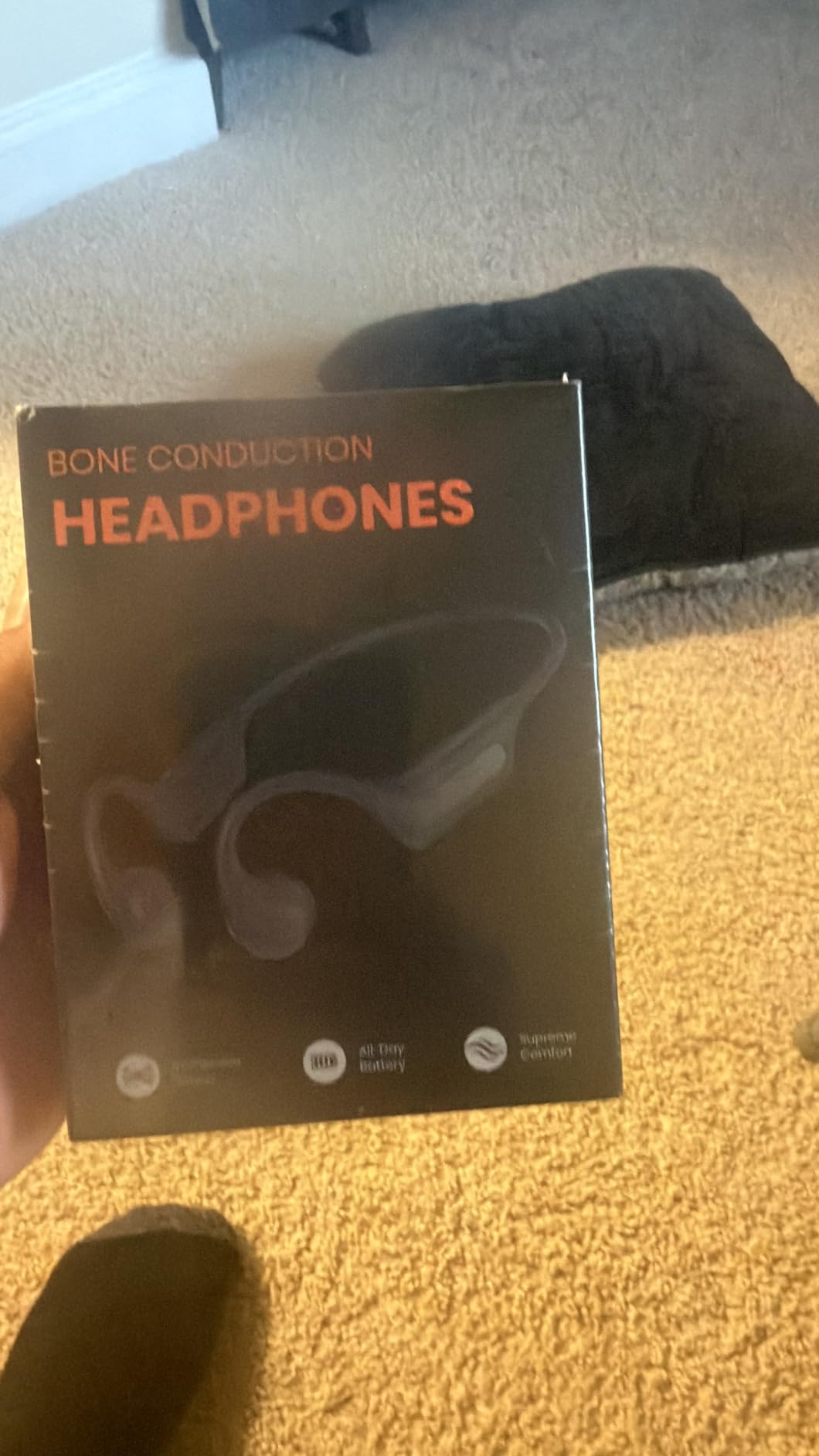 New Bone Conduction Headphones Bluetooth 6.0, Open Ear Earbuds with Mic, Premium Sound, 3 EQ Modes, 10H Playtime, 25g Lightweight, IP65 Waterproof Sports Headphones for Running Cycling Hiking customer photo 2