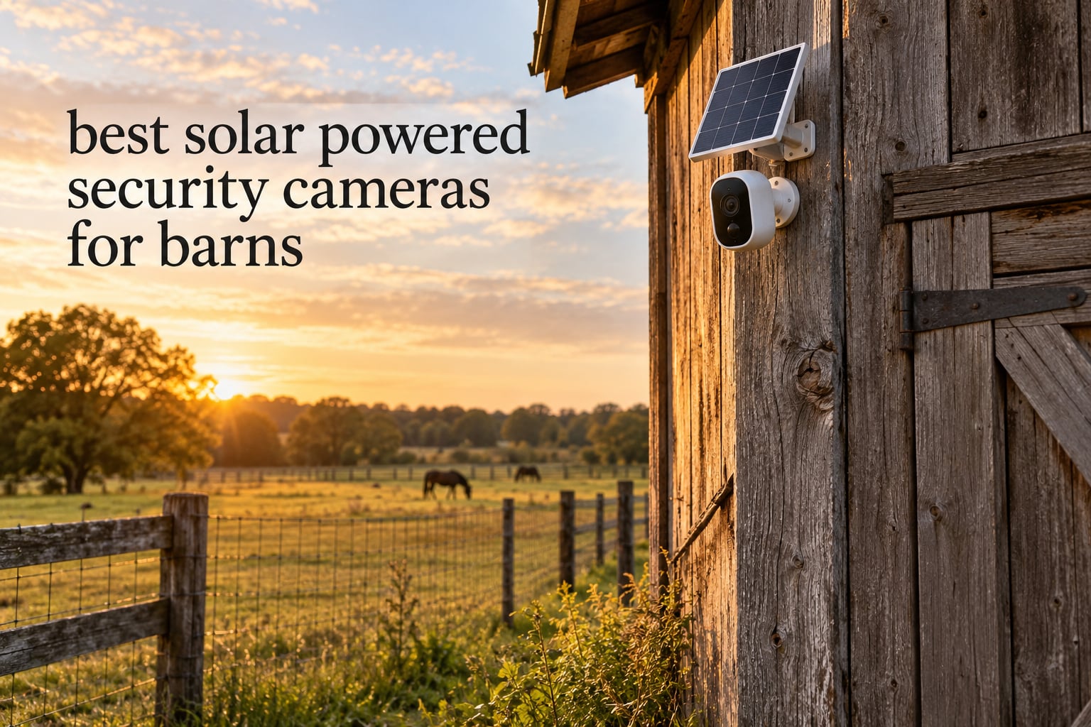 best solar powered security cameras for barns