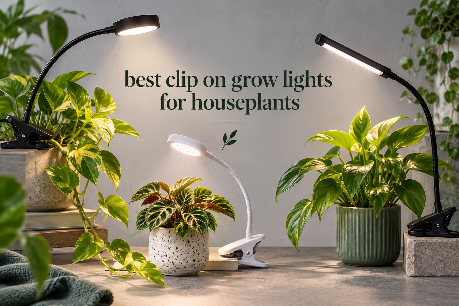 best clip on grow lights for houseplants
